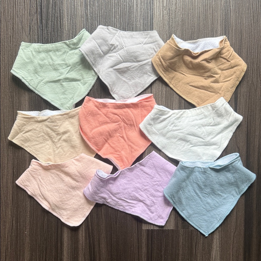 Colorful Baby Bandana Bib Set